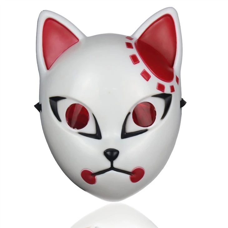 Japanese Anime Demon Slayer Mask Kimetsu No Yaiba Cosplay Sabito Kamado Tanjirou Halloween Costume ABS Mask